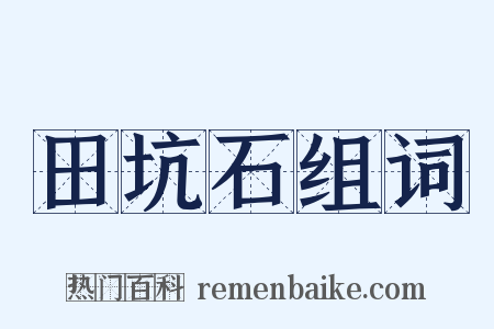 田坑石组词是什么意思的图片